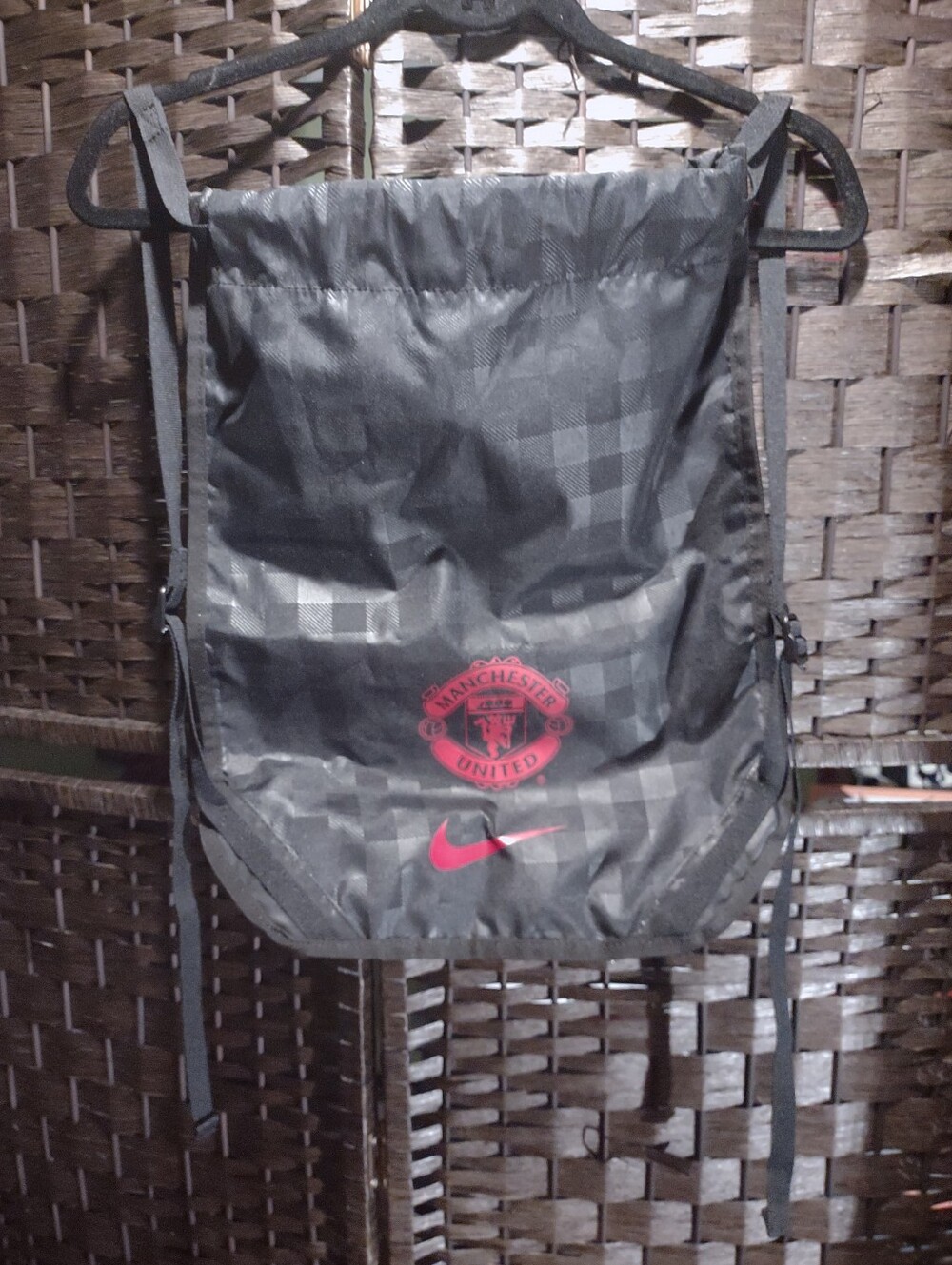 Nike Manchester United Black Drawstring Gym Bag